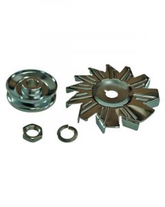 TFI Racing Pulley Alternator Kit w/ Fan Universal Steel Single Groove