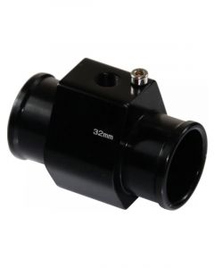TFI Racing Radiator Hose Water Temp Sensor Adaptor - 32mm Black Finish