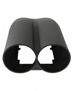 TFI Racing Scoop Shotgun Dual Smooth Black Alloy Hood Scoop 19.5" Long