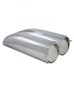 TFI Racing Scoop Shotgun Single/Dual Finned Alloy Hood Scoop 19.5" Long