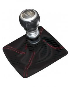 TFI Racing Shift Boot Black w/ Red Stitching 135mm x 135mm Opening