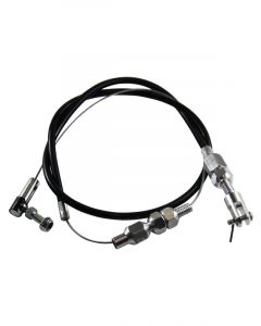 TFI Racing Throttle Cable Assy Kit Fits Carb Black Rubber 24 Inch Long