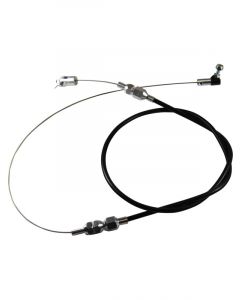 TFI Racing Throttle Cable Assy Kit Fits Carb EFI Black Rubber 36in Long