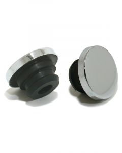 TFI Racing Valve Cover Oil Cap Chrome Flat Push in w/ inbuilt Grommet