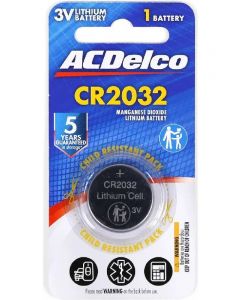 AC Delco Button Battery Cr2032 Car Remote Battery
