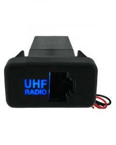 Hulk 4X4 Horizontal Rj45 Uhf Socket Oe Rpl Fits Toyota Blue