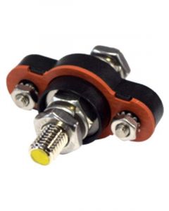 Jaylec Waterproof Pass Thru Power Post Ip67 10mm Black