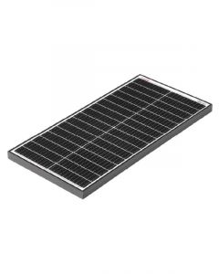 Racer 60W Monocrystalline Solar Panel Black Frame