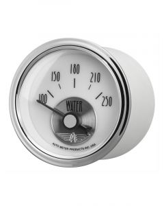 Auto Meter 2-1/16" Water Temperature, 100-250 °F, Air-Core, Prestige Pearl