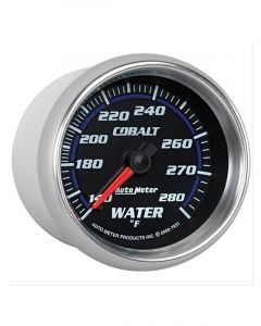 Auto Meter 2-5/8" Water Temperature, 140-280 °F, Mechanical, Cobalt