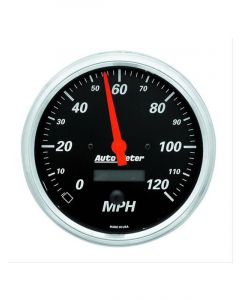 Auto Meter 2 PC Gauge Kit 5" Quad & Speedo, Electric, Designer Black