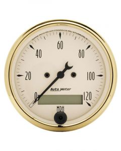 Auto Meter 3-1/8" Speedometer, 0-120 MPH, Electric, Golden Oldies