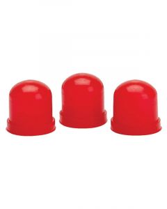 Auto Meter Light Bulb Boots, Red, Qty. 3