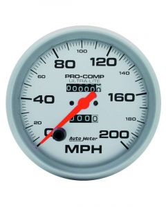 Auto Meter 5" Speedometer, 0-200 MPH, Mechanical, Ultra-Lite