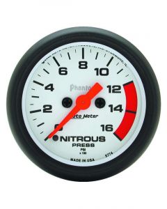 Auto Meter 2-1/16" Nitrous Pressure, 0-1600 PSI, Stepper Motor, Phantom