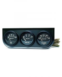 Auto Meter Auto gage 3-Gauge Console 2-1/16" Mechanical Oil /Water/Volt