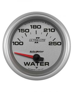 Auto Meter 2-5/8" Water Temperature, 100-250 °F, Air-Core, Ultra-Lite II