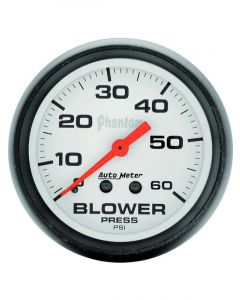 Auto Meter 2-5/8" Blower Pressure, 0-60 PSI, Mechanical, Phantom