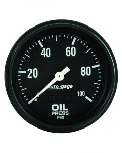Auto Meter 2-5/8" Oil Pressure 0-100 PSI Mechanical Full Sweep Auto Gage