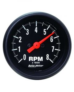 Auto Meter 2-1/16" In-Dash Tachometer, 0-8,000 RPM, Z-Series