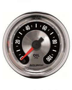 Auto Meter 2-1/16" Oil Pressure, 0-100 PSI, Mechanical, American Muscle