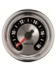 Auto Meter 2-1/16" Voltmeter, 8-18V, Digital Steper Motor, American Muscle