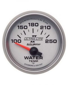 Auto Meter 2-1/16" Water Temperature, 100-250 °F, Air-Core, Ultra-Lite II