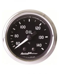 Auto Meter 2-1/16" Oil Temp, 60-140 °C, Mechanical,, Mechanical, Cobra