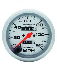 Auto Meter 3-3/8" Speedometer, 0-120 MPH, Mechanical, Ultra-Lite