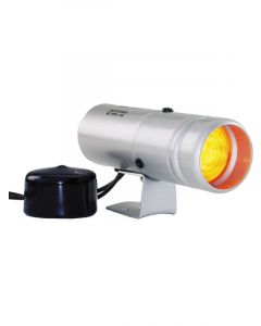 Auto Meter Shift Light, Amber, Pedestal, Silver, Shift-Lite