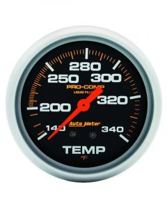 Auto Meter 2-5/8" Temperature 140-340 °F Mechanical Liquid Filled Pro-Comp