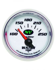 Auto Meter 2-1/16" Water Temperature, 100-250 °F, Air-Core, Nv