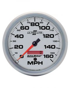 Auto Meter 5" Speedometer, 0-160 MPH, Electric, Ultra-Lite II