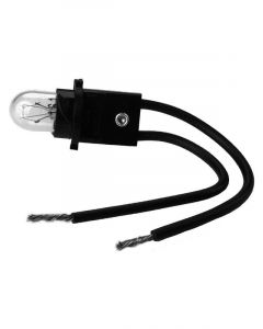 Auto Meter Light Bulb & Socket Assy T3 Wedge, 2.7W & 4.6W & 4.9W Twist-In