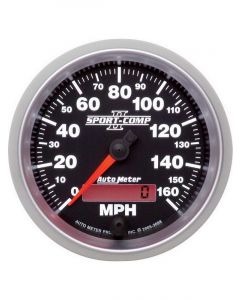 Auto Meter 3-3/8" Speedometer, 0-160 MPH, Electric, Sport-Comp II