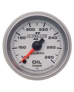 Auto Meter 2-1/16" Oil Temperature 140-280 °F Stepper Motor Ultra-Lite II