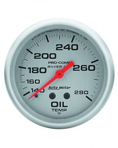 Auto Meter 2-5/8" Oil Temp, 140-280 °F, Mech, Liquid Filled, Ultra-Lite