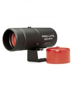 Auto Meter Warning Light Pro Warning Lens/Red Housing/Black 1.62. Diameter