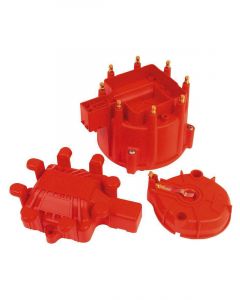 MSD Distributor Cap & Rotor Kit Terminal Clamp-Down Gm Checker V8