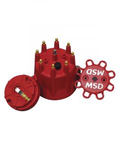 MSD Distributor Cap & Rotor Kit S/S Terminal Clamp Down Pro V8 Kit
