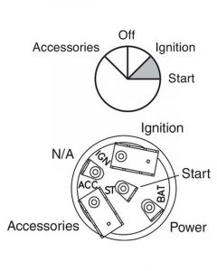 Narva 4 Position Ignition Switch Suits International Trucks