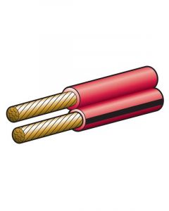 Narva 15A 4mm Figure 8 Cable 30M Red With Black Tracer