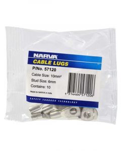 Narva 10mm2 6mm Stud Flared Entry Cable Lug Pack of 10