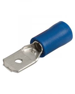 Narva 6.3mm Flared Vinyl Male Blade Terminal Blue Pack of 8