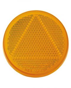 Narva Amber Retro Reflector 65mm Dia. With Self Adhesive Pack of 50