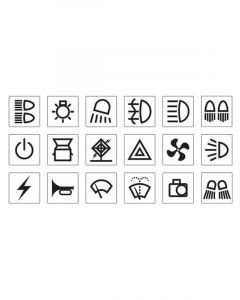 Narva Black Transport Sticker Set