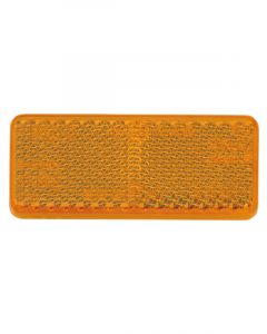Narva Amber Retro Reflector 70 x 28mm With Self Adhesive Pack of 50