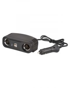Narva Cigarette Lighter Plug w/Extended Lead Sockets & USB Sockets