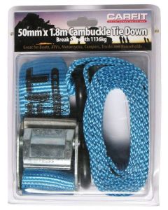 Carfit Heavy Duty Cambuckle Tie Down Strap Single