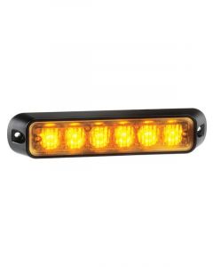 Narva 12/24V Low Profile High Powered LED Warning Light Amber 6x1 Watt